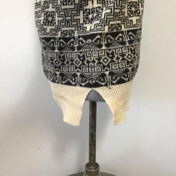 Roots Knit Wool Fair Isle Scoop Neck Sweater Size S - Picture 4 of 12